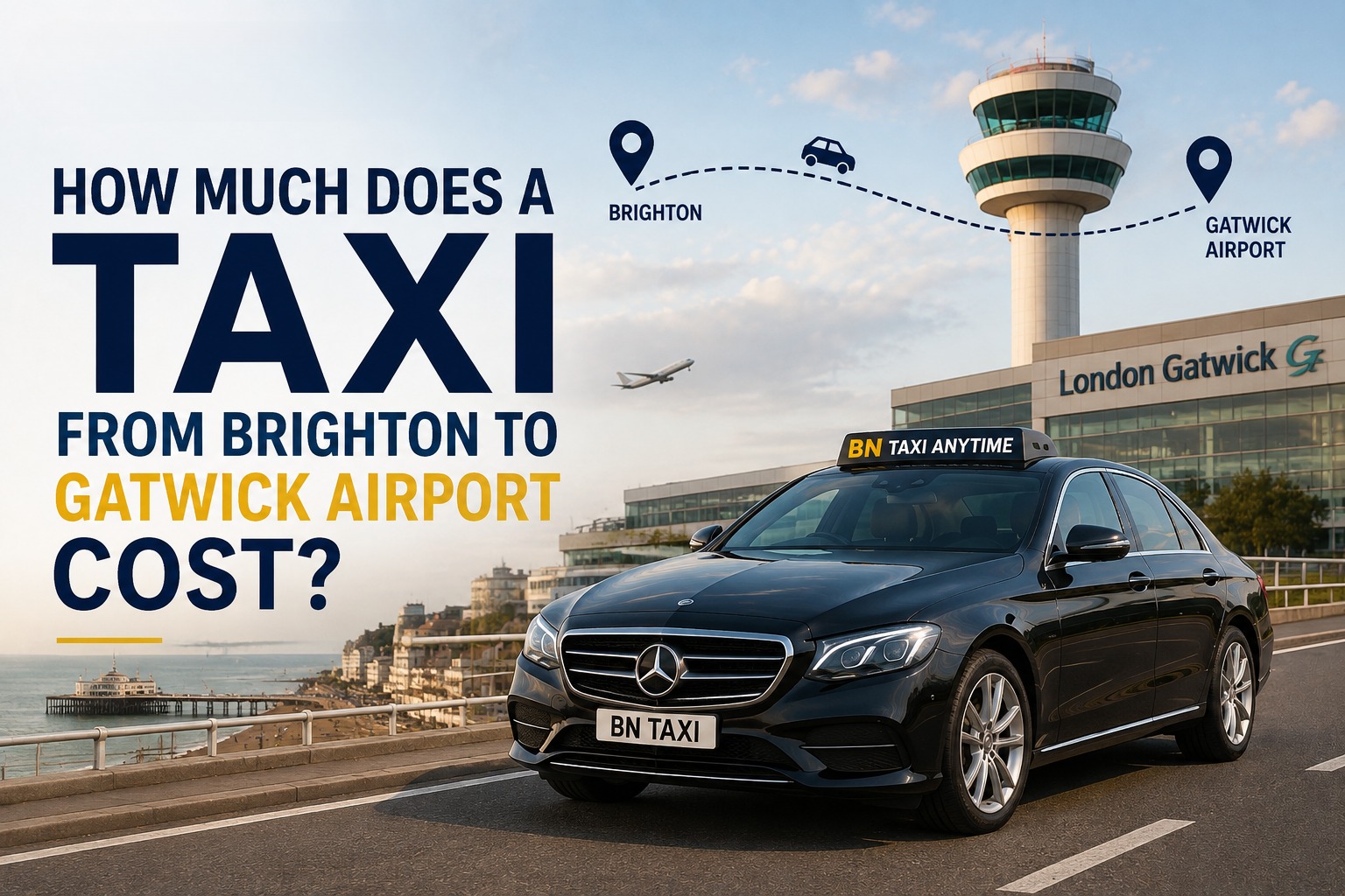 How Much Does a Taxi from Brighton to Gatwick Airport Cost?