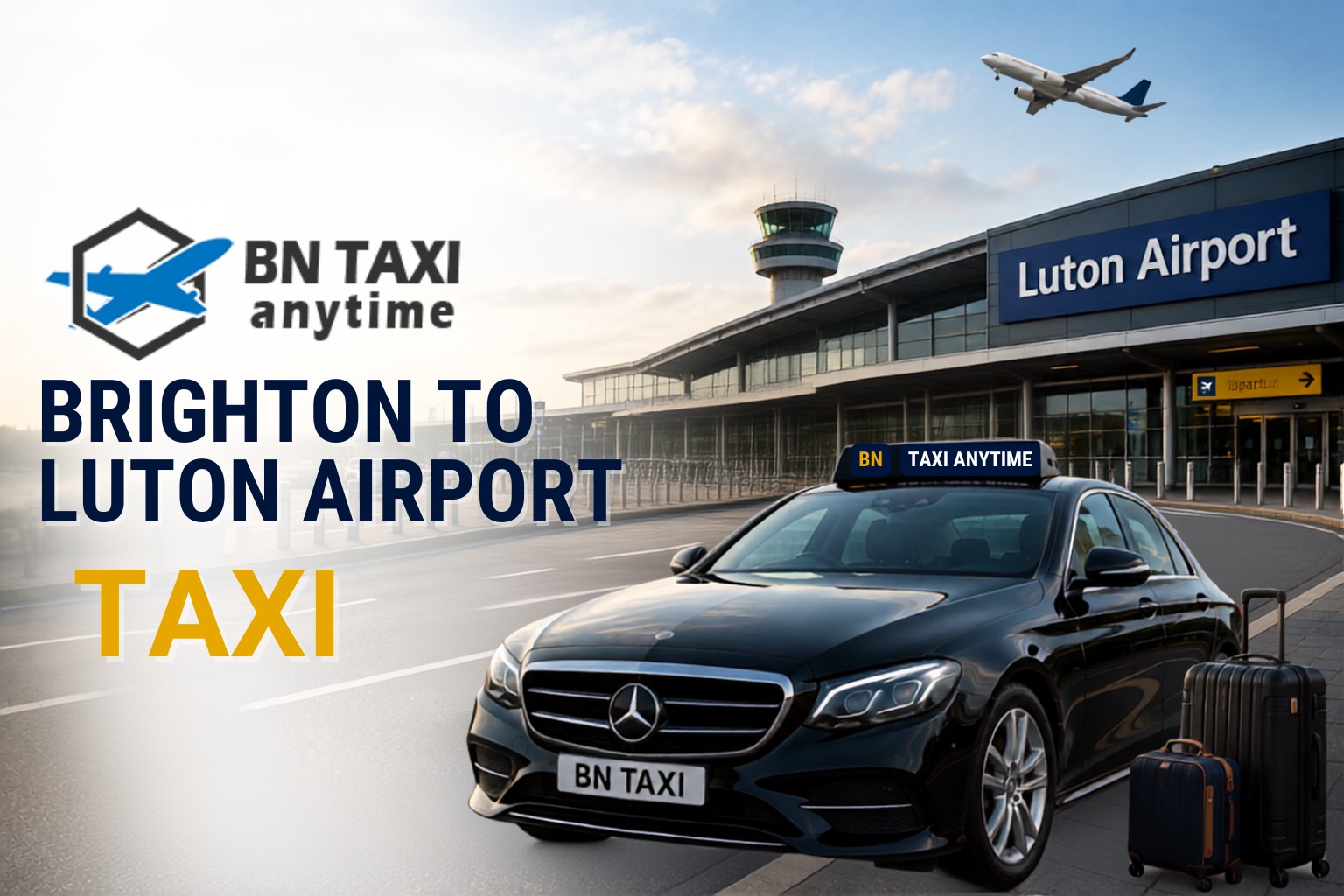 Brighton to Luton Airport Taxi: Price, Time & Booking Guide
