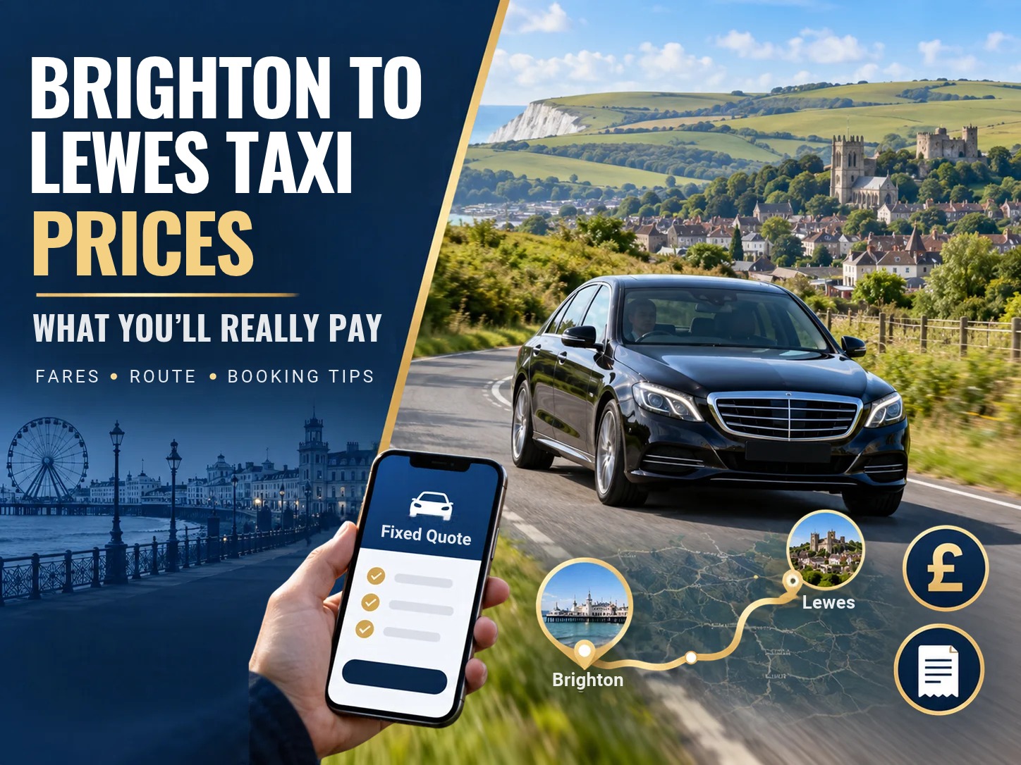 Brighton to Lewes Taxi Service Prices: What You'll Really Pay