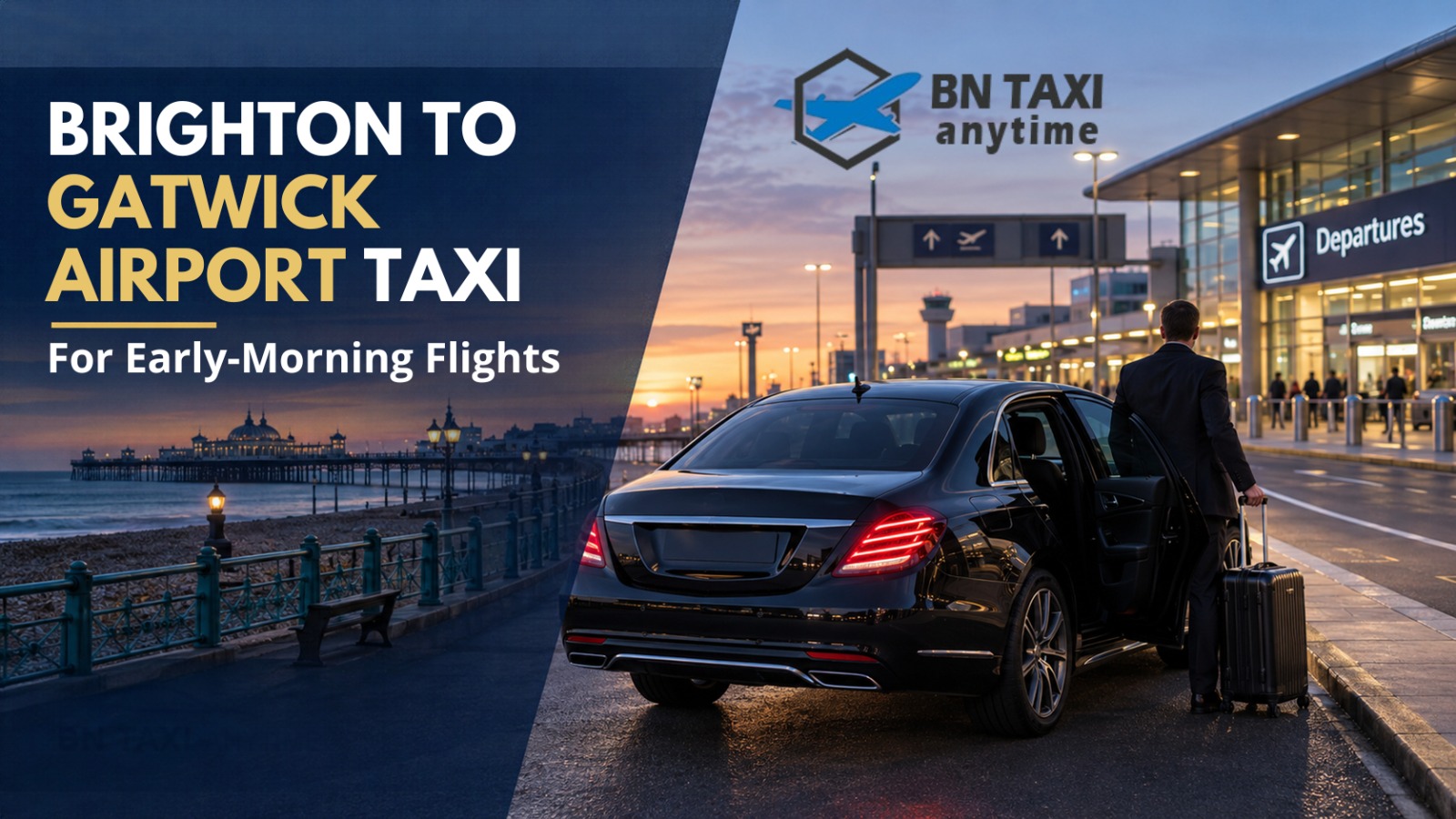 Brighton to Gatwick Airport Taxi for Early Morning Flights